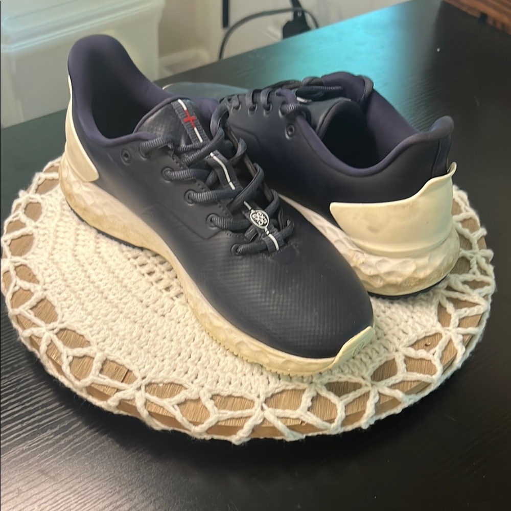 G/FORE Navy and Cream Golf Shoes
